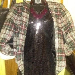 Yves Saint Laurent Plaid Jacket Vintage 1990s